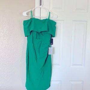 Women’s green cocktail dress